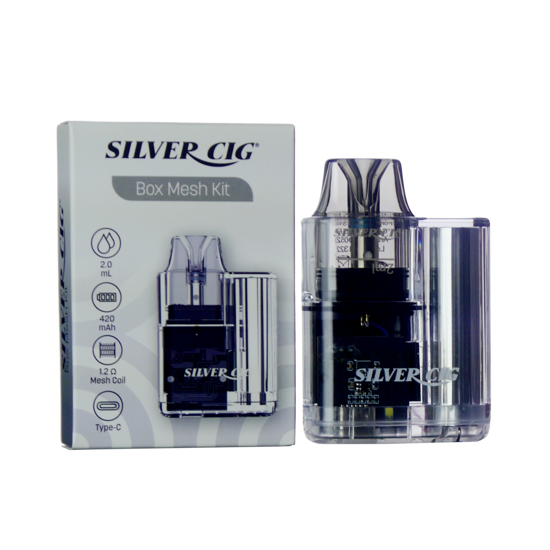 Imatge de ECIG SILVER CIG Box Mesh Pod Kit